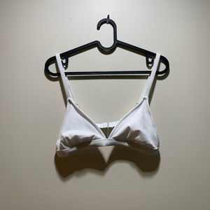 White Triangle bikini top